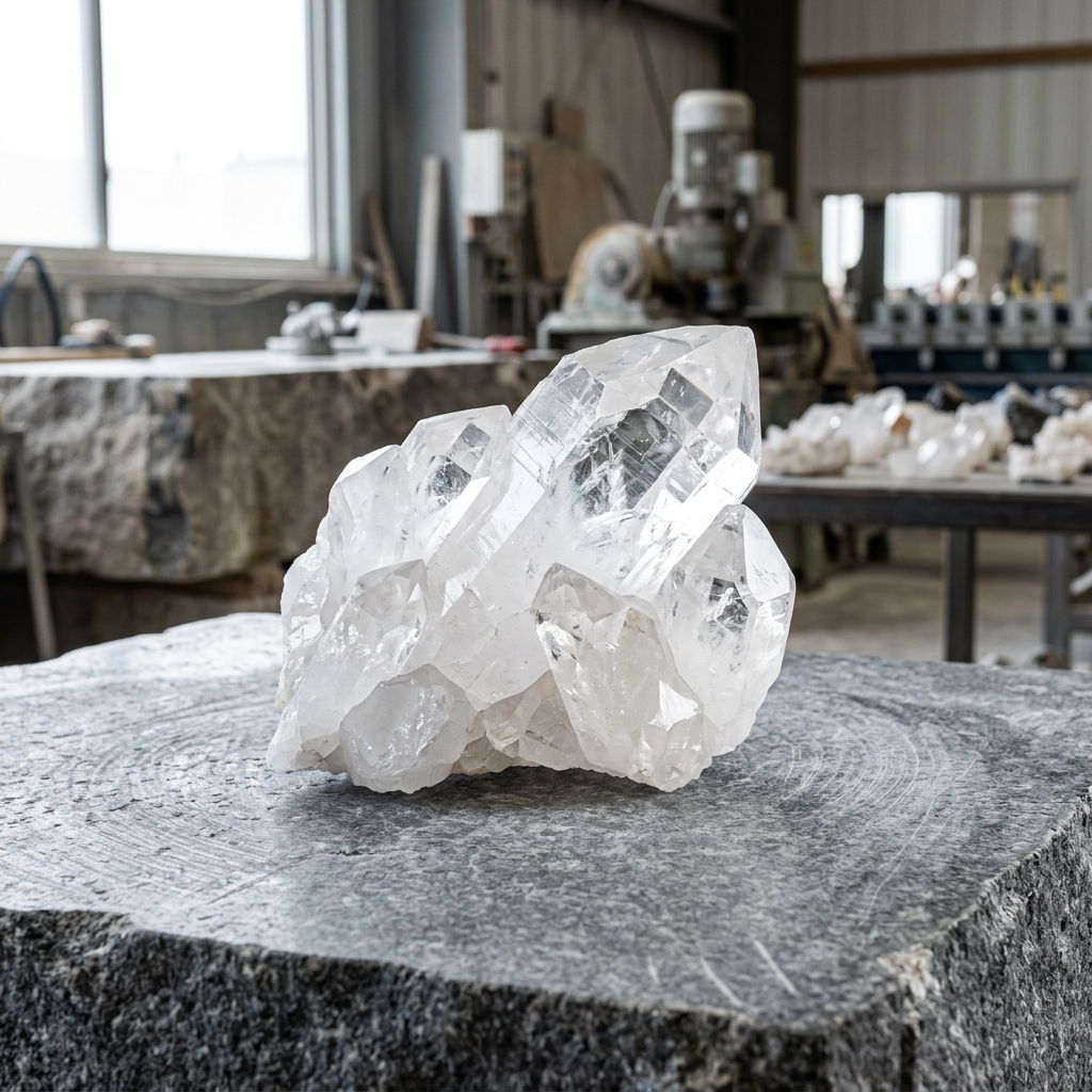 Quartz supplied for industrial and mineral processing use